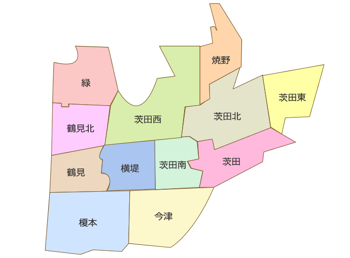 鶴見区地域マップ